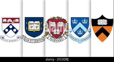 Die Ivy League Universities in Amerika Stockfoto