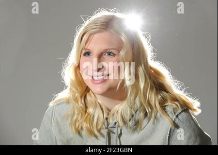 GOLDMEDAILLENGEWINNER IN PEKING REBECCA ADLINGTON 29/11/2008. BILD DAVID ASHDOWN Stockfoto