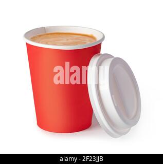 Pappbecher Kaffee Stockfoto