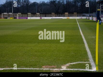 Solihull, Großbritannien. März 2021, 09th. Allgemeiner Blick in das Stadion während des Vanarama National League Spiels zwischen Solihull Moors & Stockport County FC im SportNation.bet Stadion in Solihull, England Credit: SPP Sport Press Photo. /Alamy Live Nachrichten Stockfoto