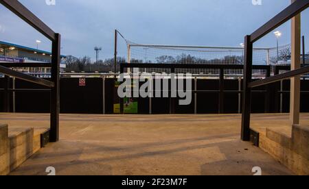 Solihull, Großbritannien. März 2021, 09th. Allgemeine Ansicht im Stadion Solihull Moors & Stockport County FC im SportNation.bet Stadion in Solihull, England Credit: SPP Sport Press Foto. /Alamy Live Nachrichten Stockfoto