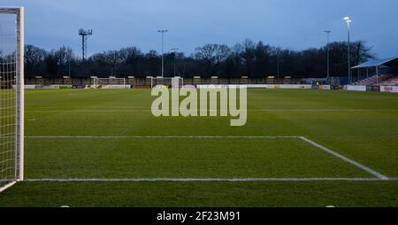 Solihull, Großbritannien. März 2021, 09th. Allgemeiner Blick in das Stadion während des Vanarama National League Spiels zwischen Solihull Moors & Stockport County FC im SportNation.bet Stadion in Solihull, England Credit: SPP Sport Press Photo. /Alamy Live Nachrichten Stockfoto