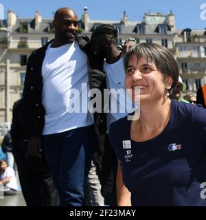 Präsidentin des französischen Paralympischen Komitees, Emmanuelle Assmann während des Olympischen Tages 2018 in Paris, Frankreich, am 23. Juni 2018 - Foto Philippe Millereau / KMSP / DPPI Stockfoto