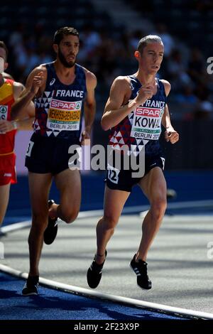 Yoann Kowal (FRA) tritt 3000m Steeplechase-Männer bei der Europameisterschaft 2018 im Olympiastadion in Berlin an, Tag 1, am 7. August 2018 - Foto Julien Crosnier / KMSP / DPPI Stockfoto