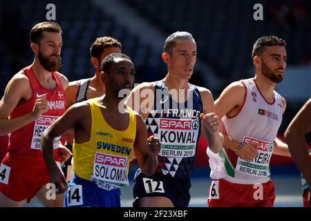 Yoann Kowal (FRA) tritt 3000m Steeplechase-Männer bei der Europameisterschaft 2018 im Olympiastadion in Berlin an, Tag 1, am 7. August 2018 - Foto Julien Crosnier / KMSP / DPPI Stockfoto