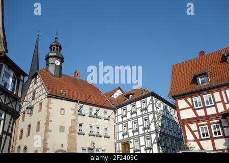 Burgenstadt Schlitz im mittelhessischen Vogelsbergkreis Stockfoto