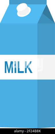 Papierpaket mit Milch Stock Vektor