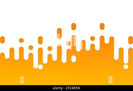 Abstraktes Muster gelb Senf abgerundete Linien Halbton Übergang. Hintergrund mit Farbverlauf, vertikale abgerundete Streifen. Vektorgrafik Hintergrund. Stockfoto