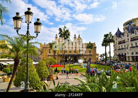 Casino Square, Place du Casino in Monte Carlo, Monaco Stockfoto