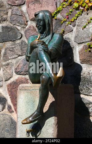 Eulenspiegelbrunnen in MÃ¶lln Stockfoto