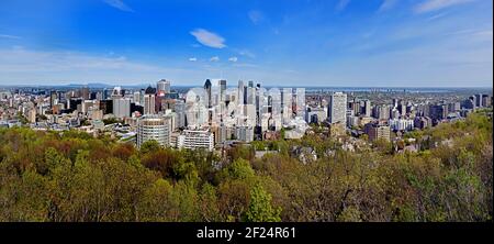 Skyline von Mont Royal, Kanada, Kanada, Kanada, Provinz, Quebec. Stockfoto