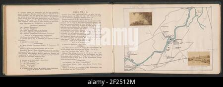 Blick auf eine Brücke über die Themse in Sonning-on-Thames; Sonning Bridge, Kirche .. Stockfoto