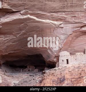 Mummy Cave Ruinen Canyon Del Muerto Stockfoto