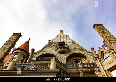 Craigdarroch Castle, eine nationale historische Stätte von Kanada in Victoria, B.C. Kanada Stockfoto