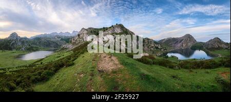 Covadonga Seen (Asturien - Spanien) Stockfoto