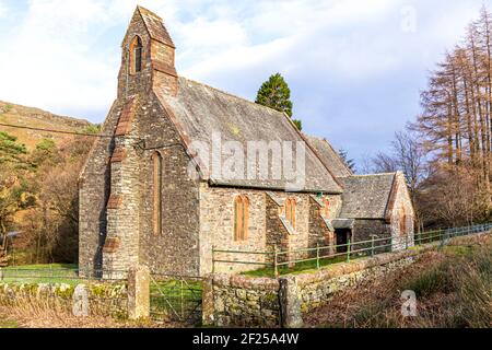 St. Peters Kirche (die 'neue Kirche 1882) in Martindale am Ufer von Ullswater im englischen Lake District, Cumbria UK Stockfoto