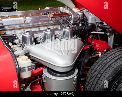 1967 Jaguar E Type 4.2 Liter Series 1.5 Classic British Sportwagen Stockfoto
