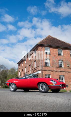 1967 Jaguar E Type 4.2 Liter Series 1.5 Classic British Sportwagen Stockfoto