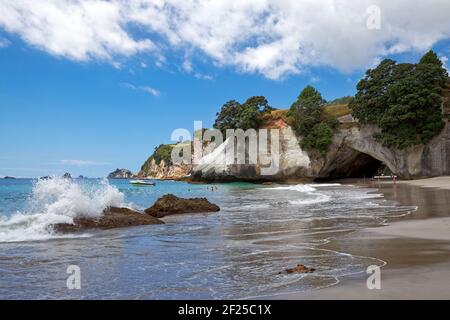 Cathedral Cove Coromandel Halbinsel Stockfoto