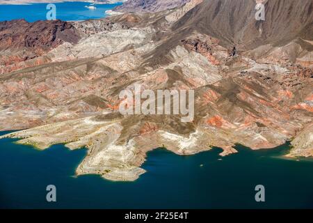 Luftaufnahme des Lake Mead Stockfoto