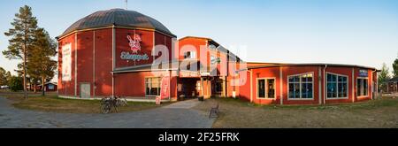 Gebäude Skeppet und Eingang in Pite havsbad Pitea Schweden Stockfoto