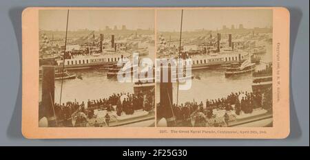 Die große Marineparade, 100 Jahre, 28th. April 1889.. Stockfoto