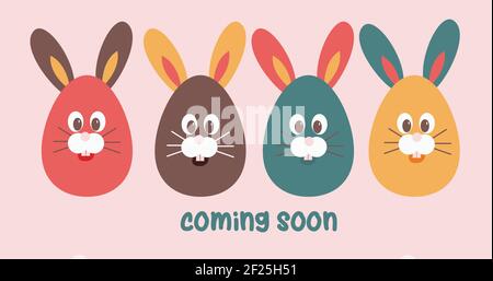Osterhase Eier Set Vektor-Illustration Stock Vektor