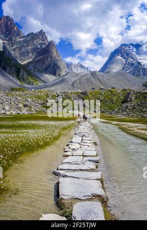 Kuhsee, Lac des Vaches, im Vanoise Nationalpark, Frankreich Stockfoto