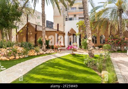 Garten des Bait Al Zubair Museums im alten Maskat sultanat Oman Stockfoto