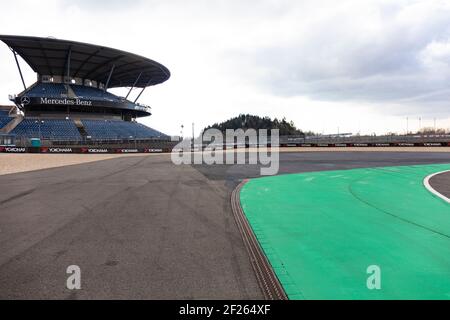 Nürburgring, leere Sitze, keine Rennen, keine Veranstaltungen Stockfoto