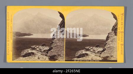 Blick auf den Lac du Mont-Cenis; Lac sur Le Mont Cenis, Savoie .. Stockfoto