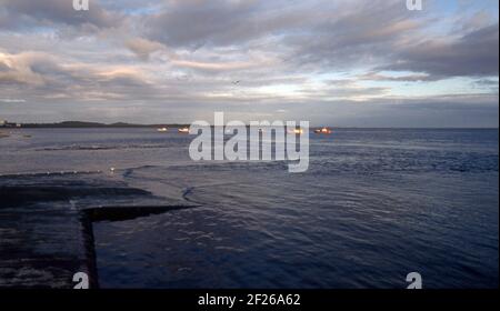 Patagonien Chile. Pargua, Verladehafen nach Chiloé Island (gescannt von Farblider) Stockfoto