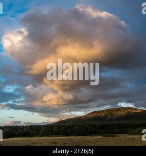 Sonnenuntergang über Spey Valley Golf and Country Club Stockfoto