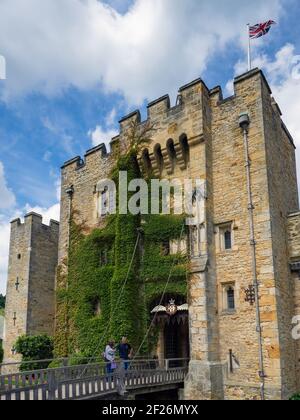 Ansicht des Hever Castle in Kent Hever Stockfoto