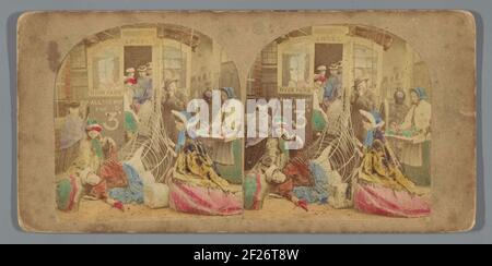 Schwierigkeiten Mit Dem Krinolin... Stockfoto