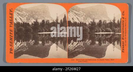 Mirror Lake und Reflections, Yo-Semite Valley, Mariposa County.. Stockfoto