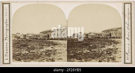 Blick auf den Strand bei Scheveningen (Bains de Mer a Scheveningue) .. Stockfoto