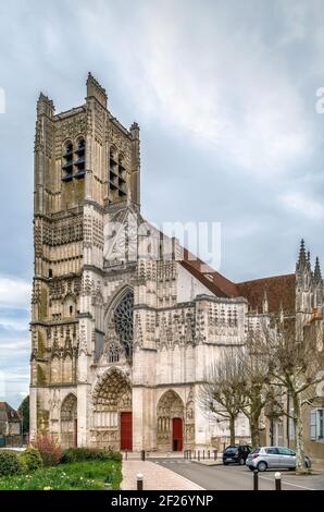 Kathedrale Von Auxerre, Frankreich Stockfoto