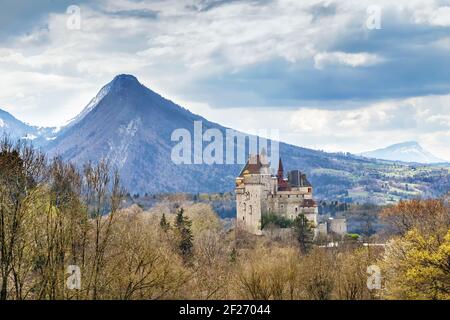 Chateau de Menthon, Frankreich Stockfoto