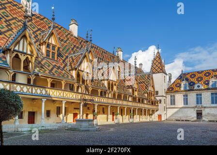 Hospices de Beaune in Beaune, Frankreich Stockfoto