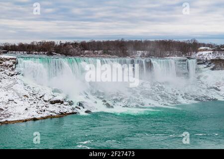 Niagara Falls Ontario Kanada im Winter Stockfoto