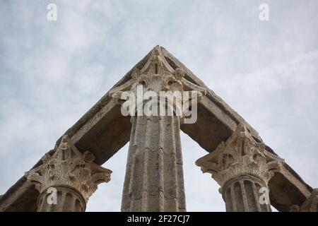 Römischer Tempel Templo de Diana in Evora, Portugal Stockfoto