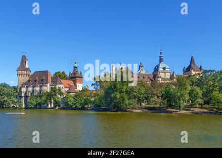 Burg Vajdahunyad, Budapest, Ungarn Stockfoto