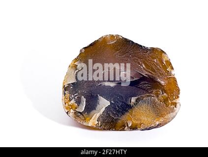 Karneol. Ein Stein von der Küste des Ochotskischen Meeres. Stockfoto