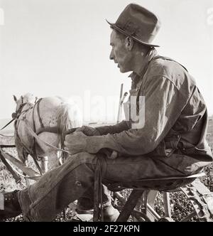 Herr Roberts, FSA (Farm Security Administration) Kreditnehmer. Owyhee-Projekt. Malheur County, Oregon . Oktober 1939. Foto von Dorothea lange Stockfoto