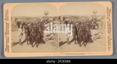 Lord Roberts' Army Vormarsch in Richtung Johannesburg - 84th Batterie und Ballon Corps, Südafrika.. Stockfoto