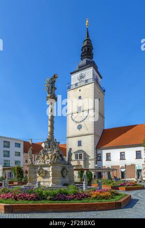 Stadtturm, Trnava, Slowakei Stockfoto