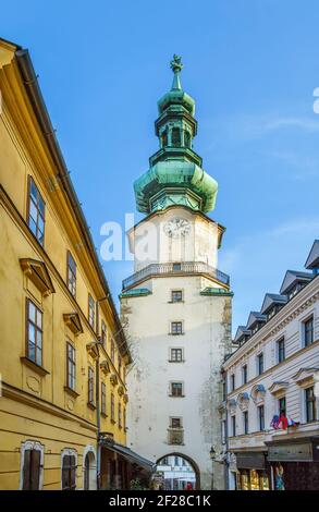 Michaelertor, Bratislava, Slowakei Stockfoto