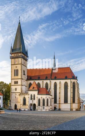 Basilika St. Giles, Bardejov, Slowakei Stockfoto