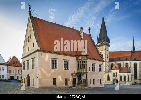 Altes Rathaus, Bardejov, Slowakei Stockfoto